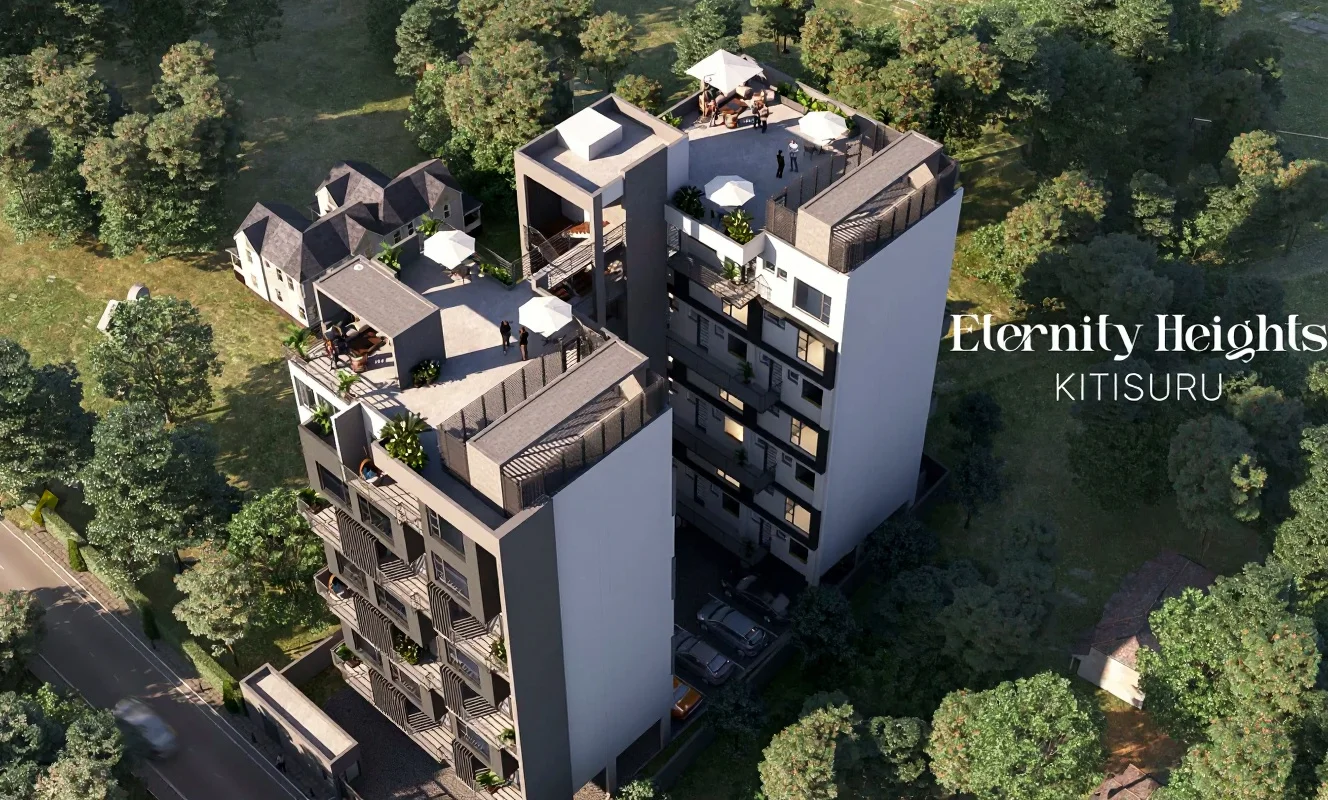 Aerial building render
