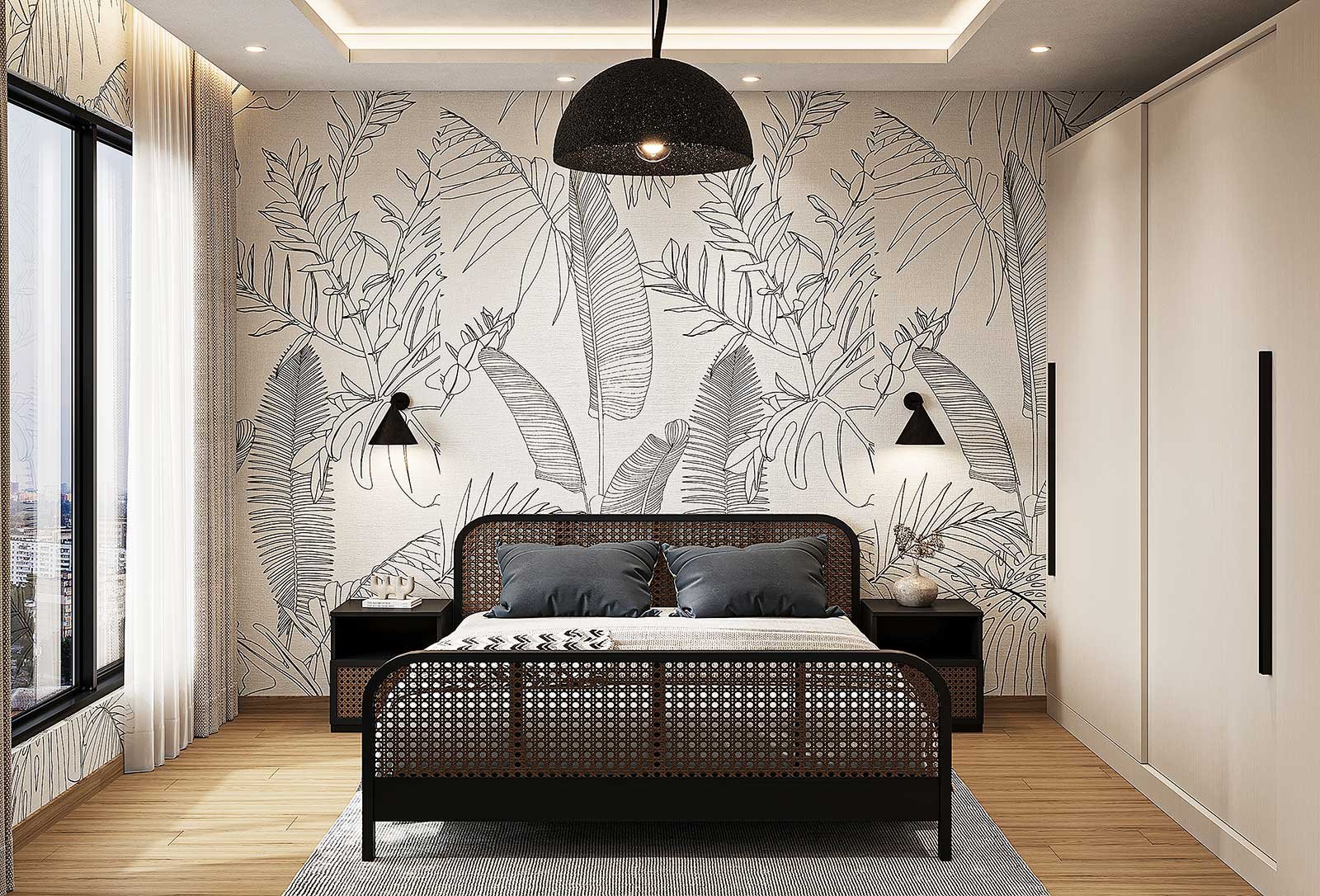 Guest bedroom render